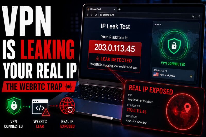 Why Your VPN Is Silently Leaking Your Real IP Address (The WebRTC Browser Trap)