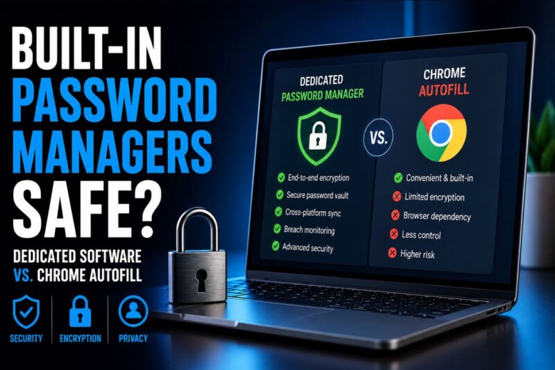 Are Built-in Browser Password Managers Safe? Dedicated Software vs. Chrome Autofill Explained