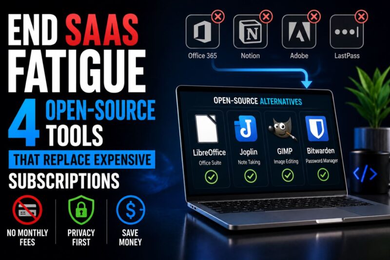SaaS Fatigue: 4 Open-Source Software Tools That Replace Expensive Monthly Subscriptions