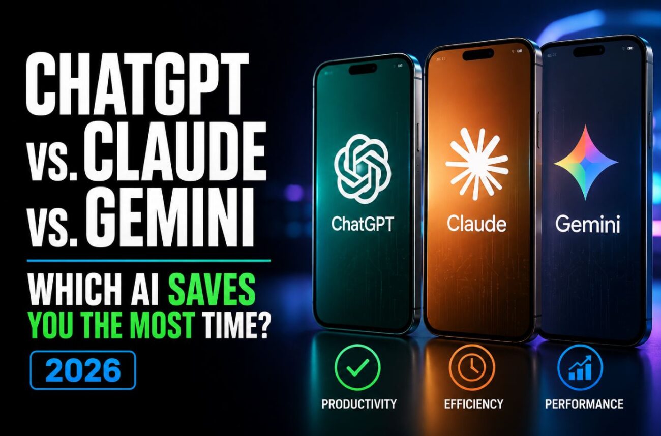 ChatGPT vs. Claude vs. Gemini: Which AI Assistant Actually Saves You the Most Time in 2026?