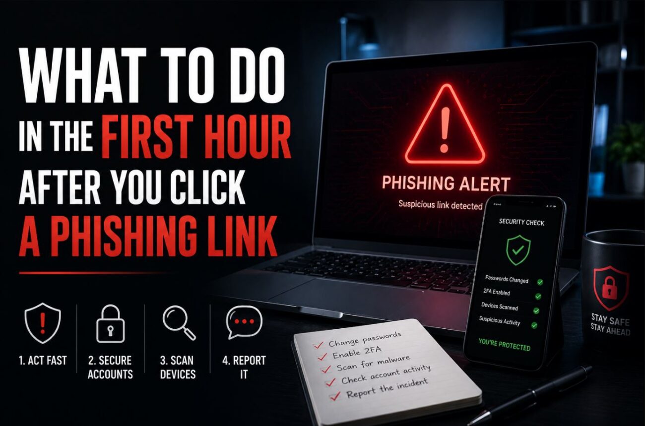 What to Do in the First Hour After You Click a Phishing Link