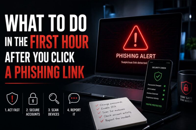 What to Do in the First Hour After You Click a Phishing Link