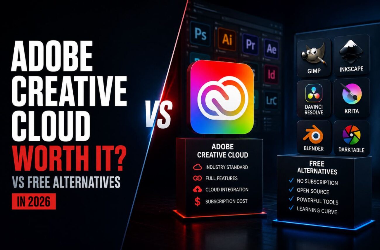 Is Adobe Creative Cloud Still Worth It vs Free Alternatives in 2026